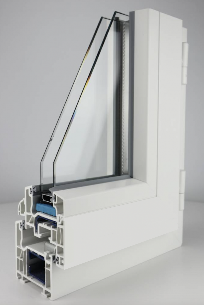 Profil PVC SCHÜCO Blanc angle de fenêtre Aix en Provence